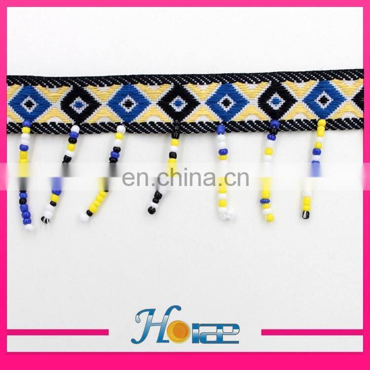 beaded tassel fringe trim hea195