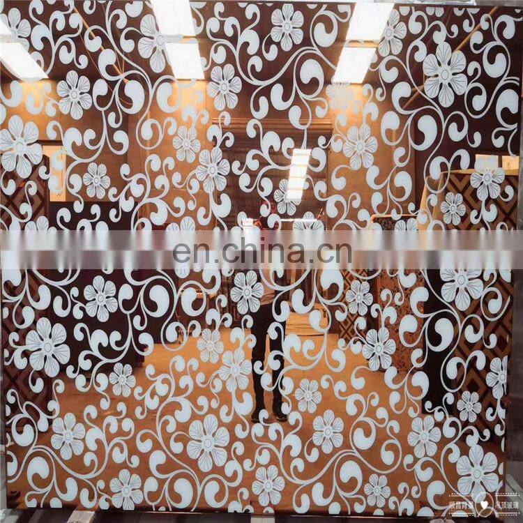 4mm home decorative showcase glass for Ceiling cabinet wall panel wholesale