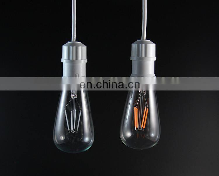 4W 6W 8W 220V Antique Vintage Retro Edison Bulbs E27 Spiral LED Light RGB ST64 LED Edison Lamp For Pendant Lamp Lighting