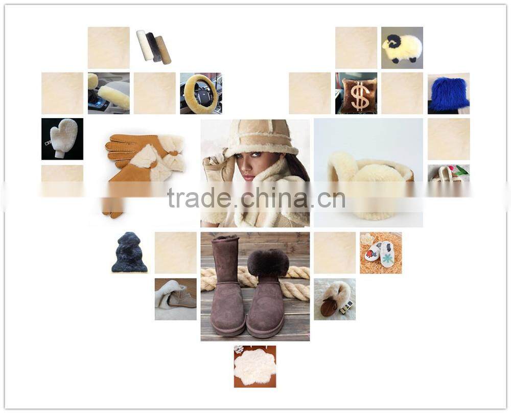 Mens goatskin winter gloves genuine leather