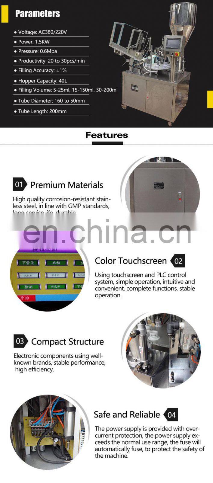 Popular Wholesale Automatic Paint Tube Filling Machine