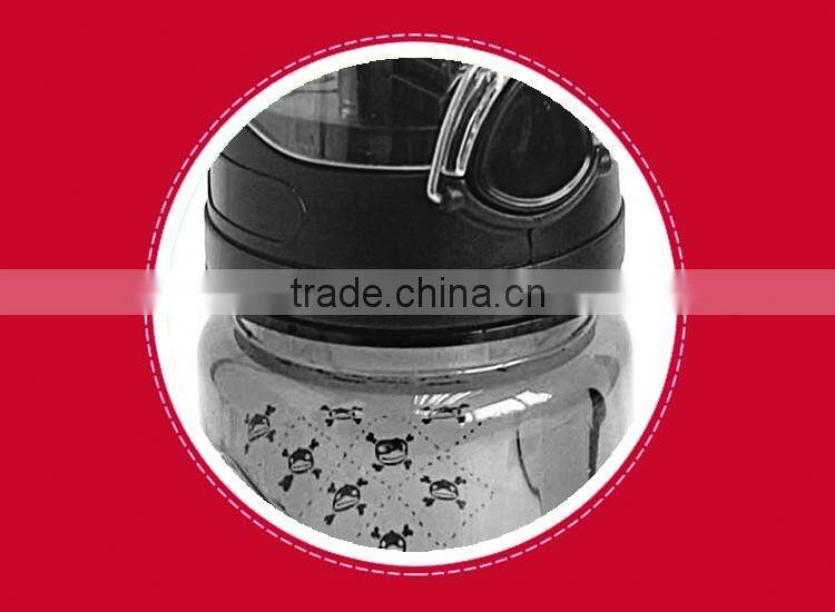 Wholesale FDA plastic pp material sports bottle water bottle with straw