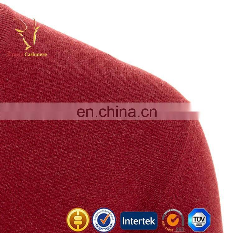 Mens fine knitwear best V Neck wool cashmere sweater