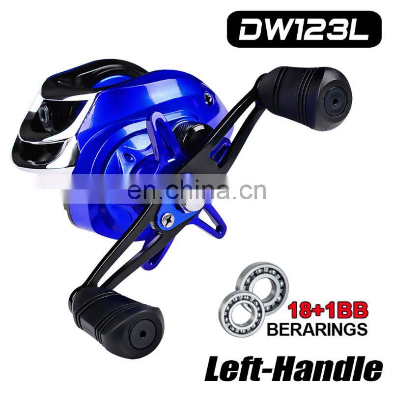 Amazon Good Price Metal 18+1BB 7-10 kg Max Drag 7.1:1 Bait Casting Reels Red Blue Color reel fishing saltwater
