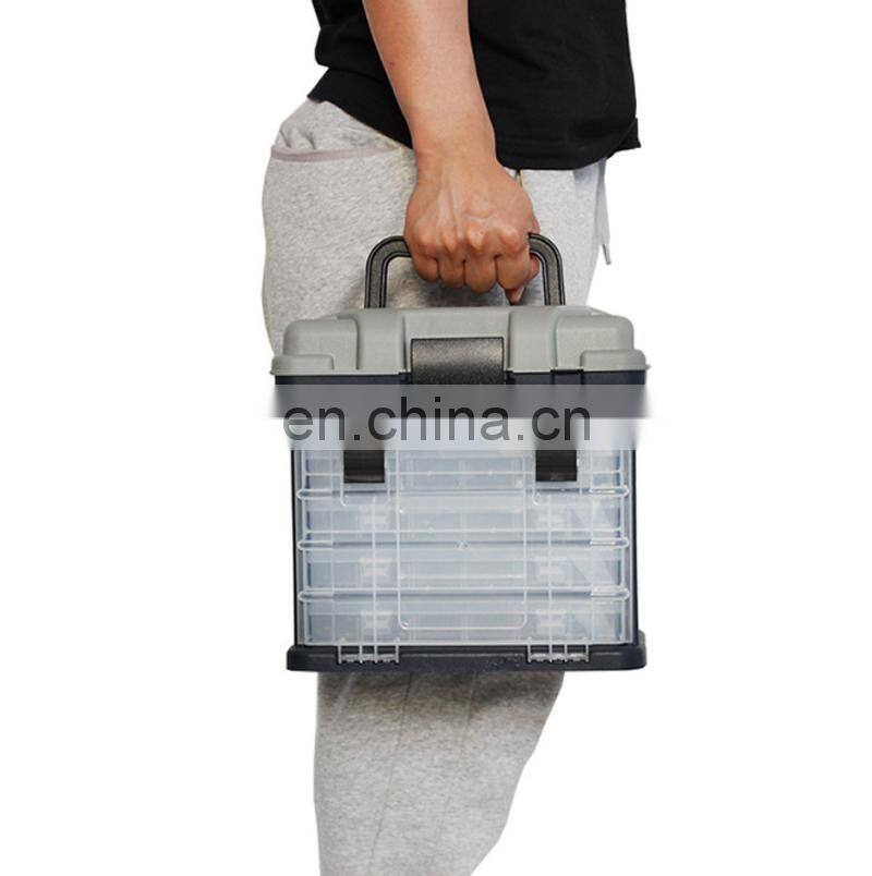 27*17*26cm Waterproof ABS Fishing Tackle Seat Fishing Accessories Swivels Hook Lure Bait Storage Fishing Tackle Box