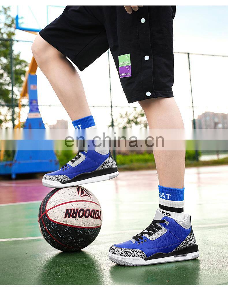 Factory Outlet 2021 Christmas Fall Winter Leisure Wild Fashion Gym Training Customized Men's Sports Basketball Shoes