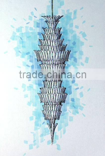 Sumptuous Spiral Funnel Hall Chandelier