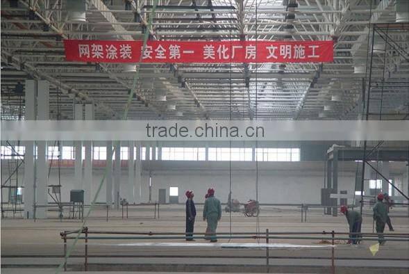 Long span galvanized steel structure low cost prefab warehouse