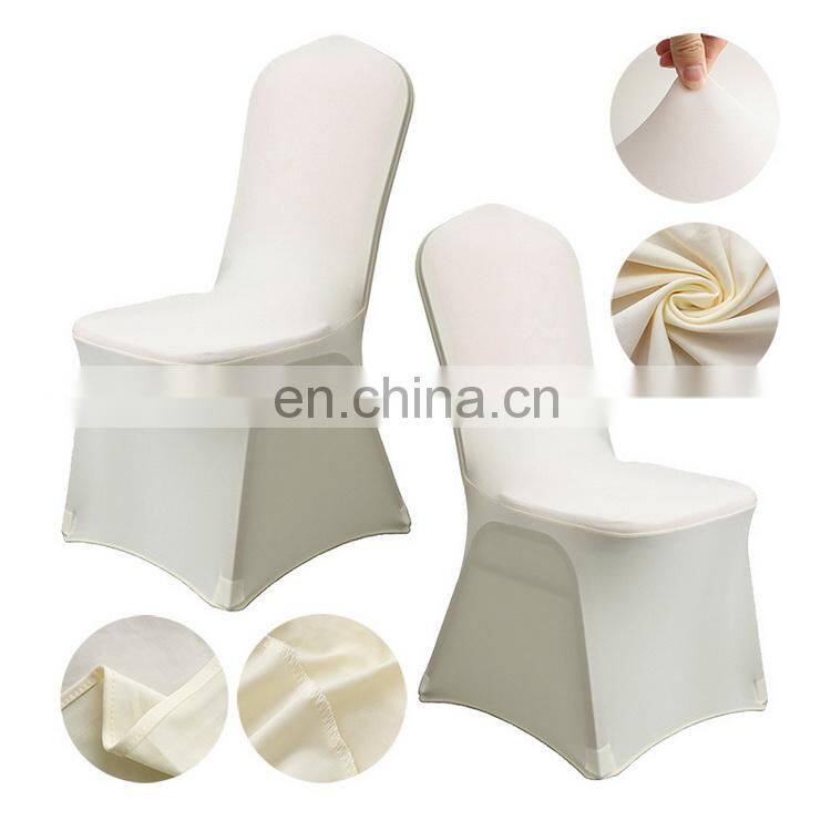 Amazon Hotsale Universal Fit Stretch Wedding Spandex Chair Covers For Living Room Dining Room