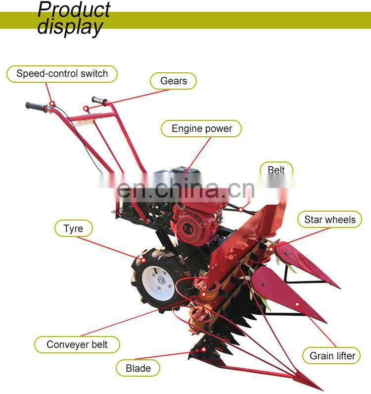 New model 4 wheel wheat and rice reaper binder price