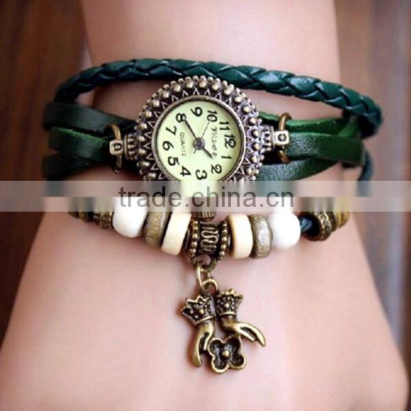 Fashionable classical watch hand-woven retro bracelet watch