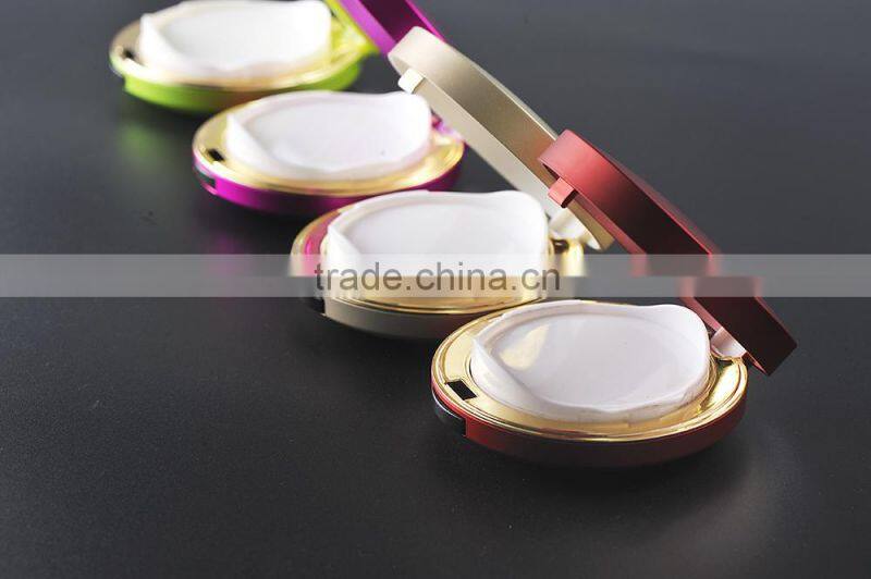 New fashion Circular plastic air cushion bb freshener bottle with mirror