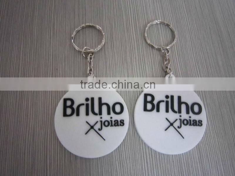 2D embossed PVC keychain, custom soft PVC keychain 3D rubber key rings