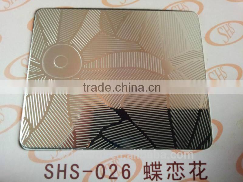High quality stainless steel embossing plate