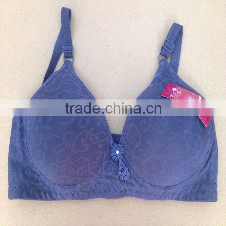 0.93USD USD 36-42C Cup High Quality Adjustable Fashional Ladies Sexy Bra Without Rim Inside, Push Up Bra (gdwx177)