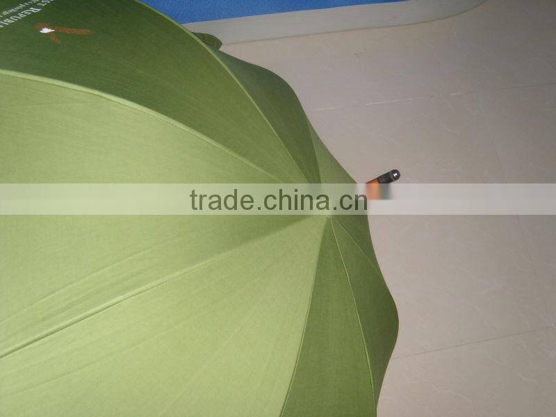 umbrella factory make the automatic wooden shaft and wooden handle rain umbrella