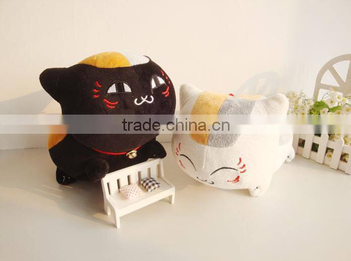 wholesale high quality low price funny cat shape plush soft stuffed pillow