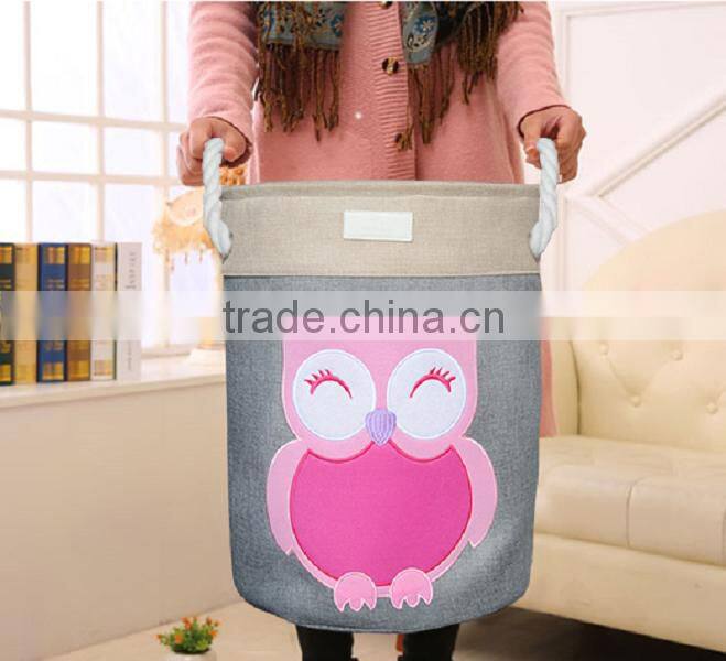 Kids Folding Laundry Hamper Canvas
