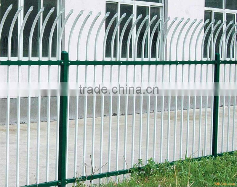 high qality Canada hot-dipped galvanized steel palisade fencing
