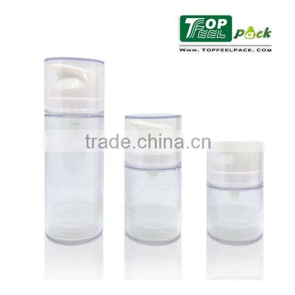 50ml Big Airless Pump Transparent Round Shape Airless Bottle for Face Cream