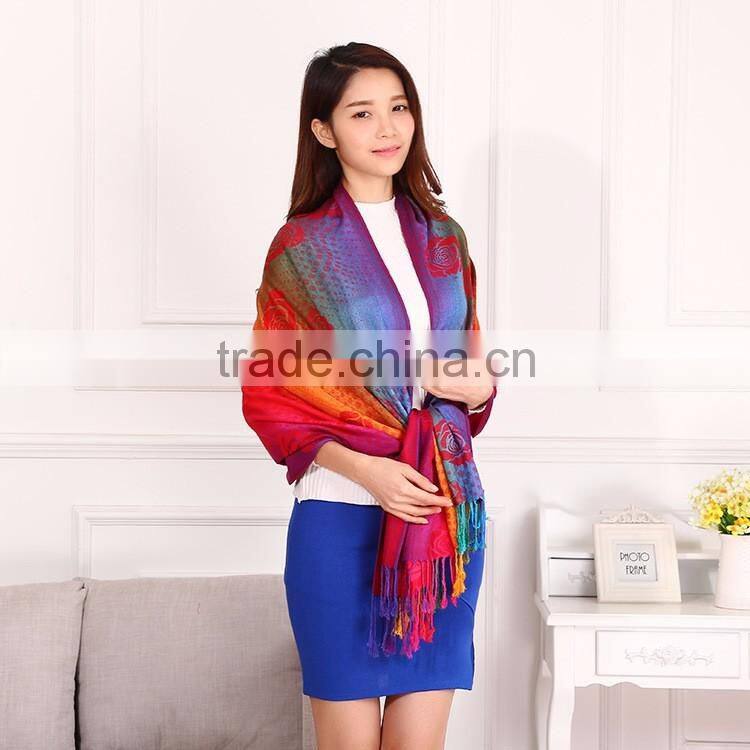 Jacquard Women Muslim Hijab Shawl