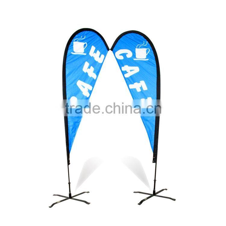 Fashion Style Custom Printing Feather Flag Fiber Glass Poles