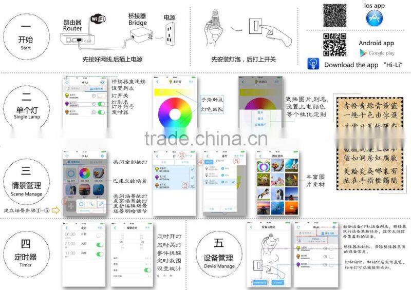 led bulb smart smart lighting led lamp original design 8w e27 smart led bulb