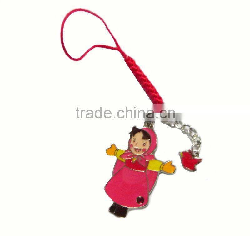 Cartoon Lion logo metal mobile phone charm
