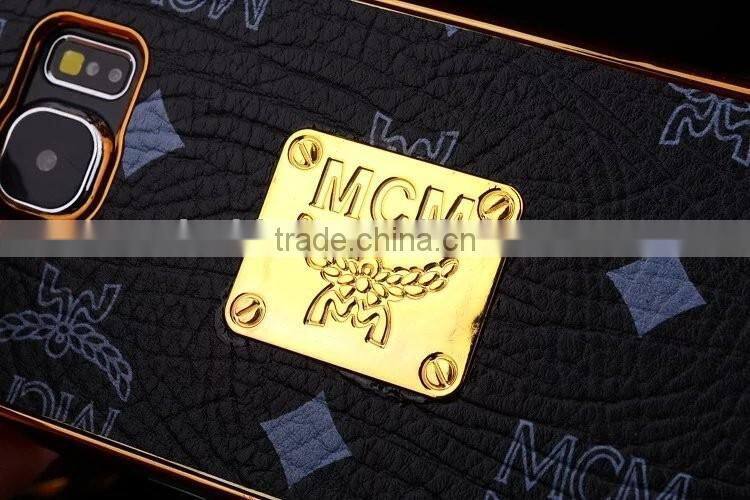 Brand MCM fashion luxury For Samsung S6 PU+PC cell phone case