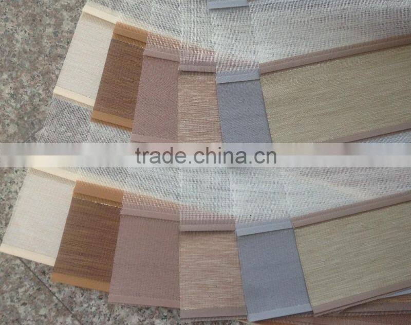 Wholesale 100% Polyester Material Roller Type Zebra Pattern Blackout Blinds