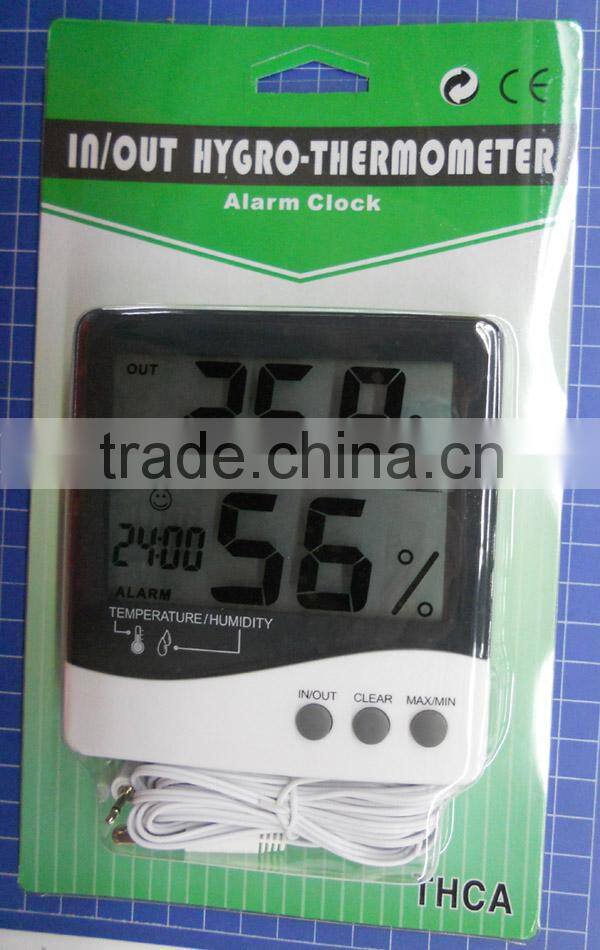 Digital IN/OUT Hygrometer thermometer with Clock