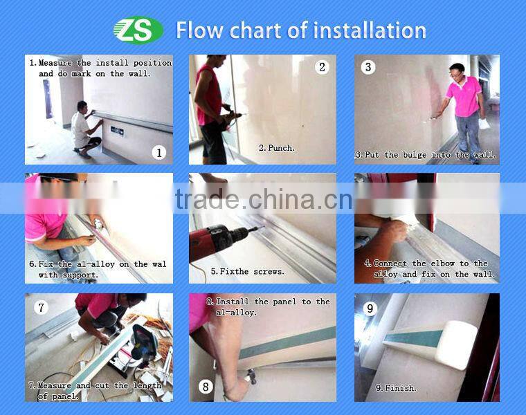 rubber handrail capping for hospital HS-638C