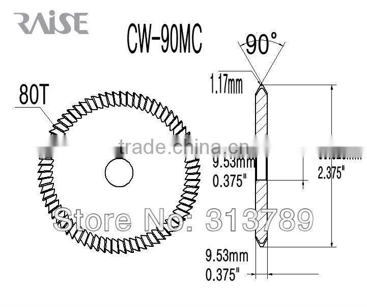 CW-90MC HSS key milling cutter for HPC Blitz, Switch Blitz,CodeMax,Tiger SHARK key machine