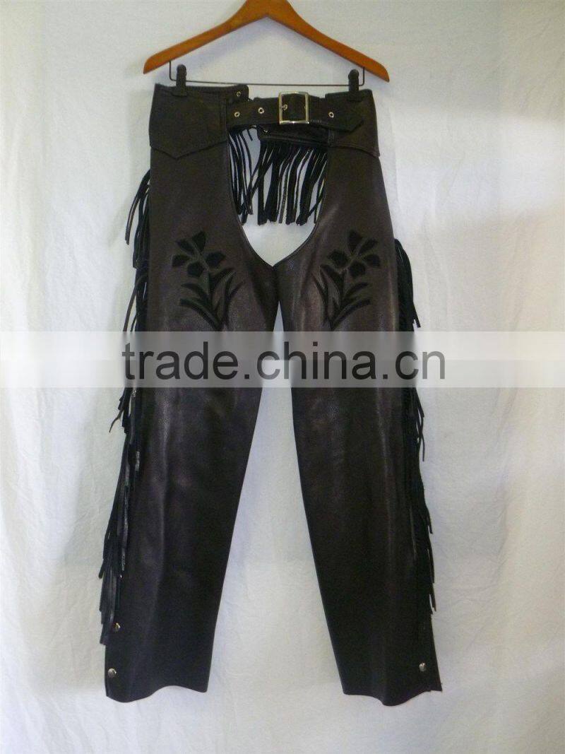 Motorcycle leather chap/Motorbike Leather chap/ Leather Chaps/WB-LC603