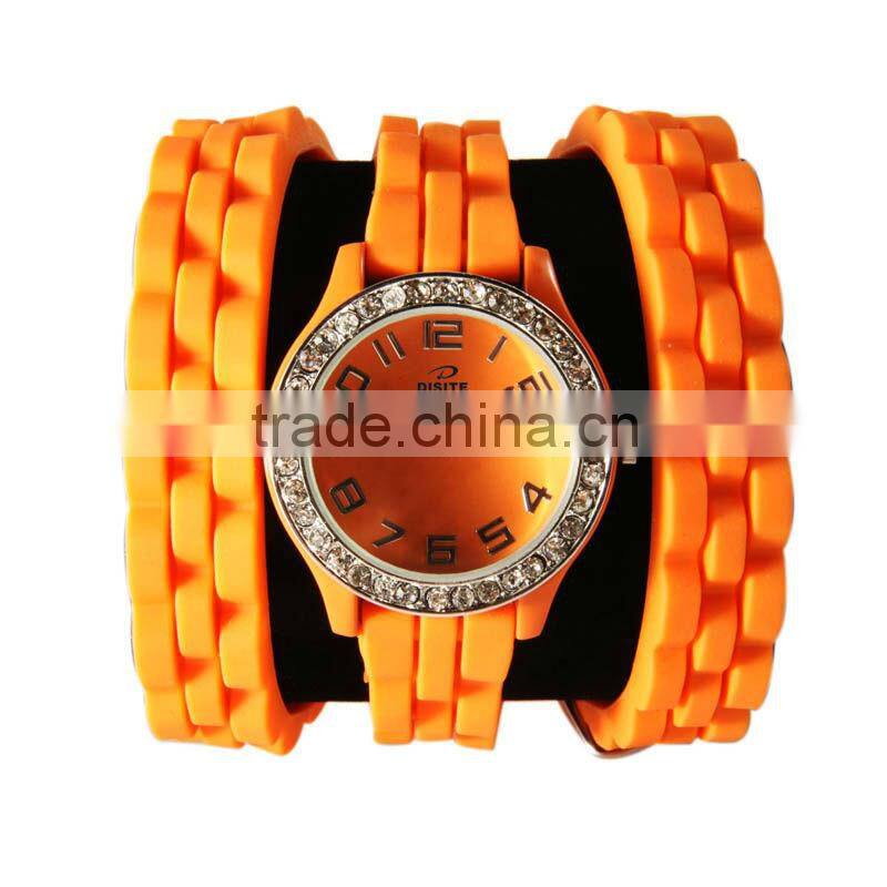 Silicon band comfortable wear watch fashion lady made in china factory