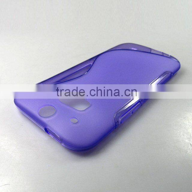 New Clear S-line TPU Silicone Gel Cover Case for HTC One M8