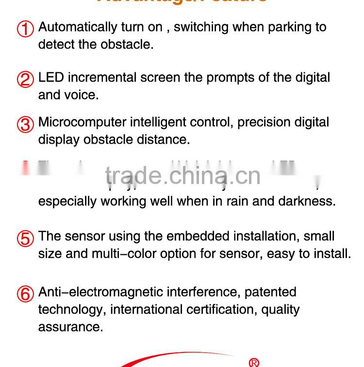 Cheap pirce car reverse backup car parking sensor with led display for sale
