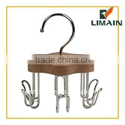 natural wooden belt hanger