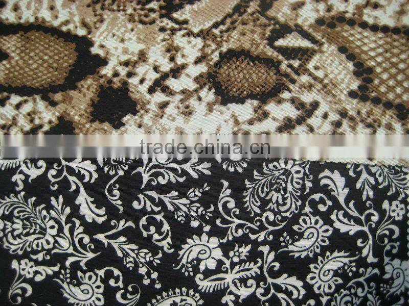 poly dty sinlge jersey print fabric
