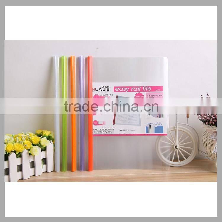 sliding bar file folder report cover with slide bar easy rail file