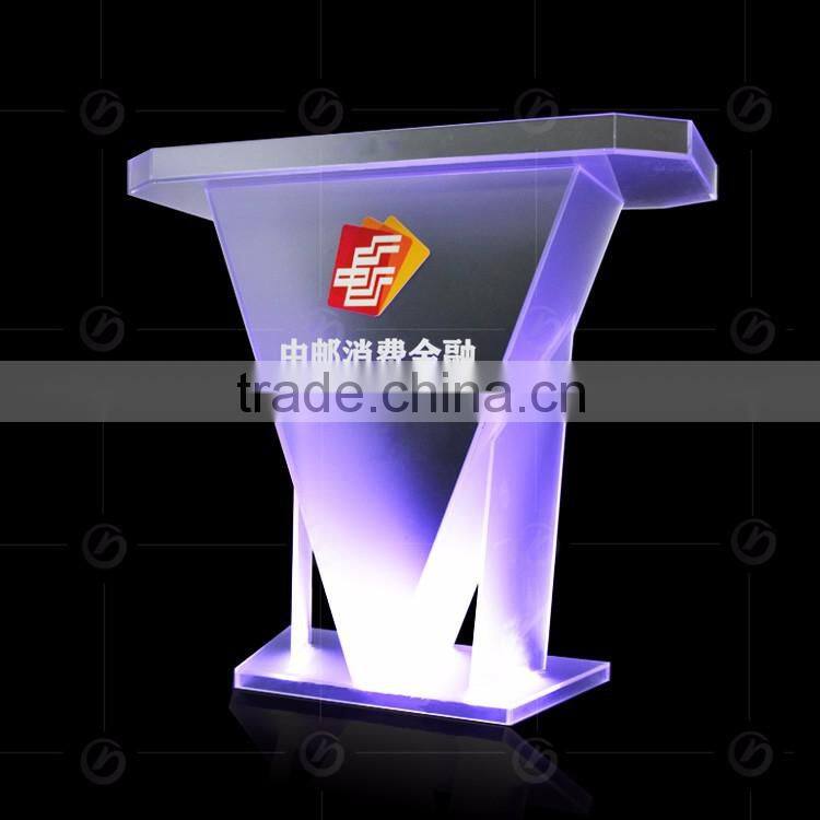 high-end acrylic plexiglass lectern speech podium pulpit