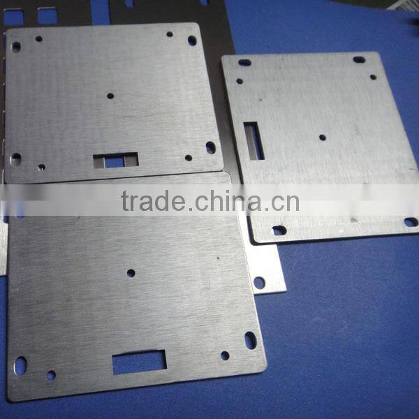 Custom precision black anodized aluminum stamping