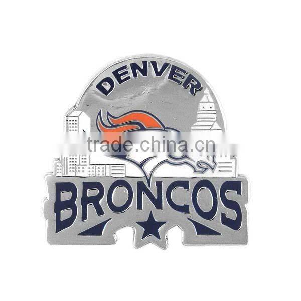 United States Air Force Matel Fridge Magnet With Blue Enamel Color Filled Seal and Gold Enamel Color Filled Accent Wings