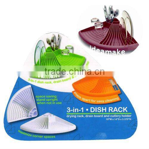 Kitchen Organizer dishing drying rack 3 in 1