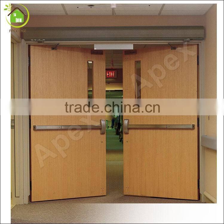 Glass fireproof soundproof door emergency exit wooden fireproof door