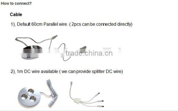 3Watt LED Puck Light for Cabinet Lighting