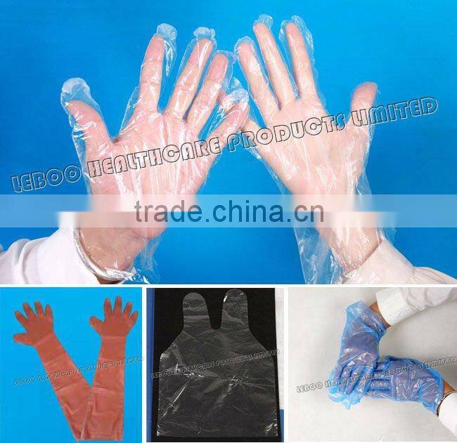 disposable plastic HDPE glove food/industry/home use