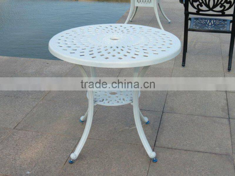 White Black Bronze Outdoor Aluminum Garden Chair