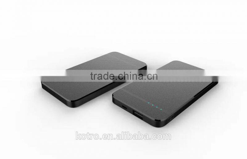 Newest 4000mAh Li-polymer battery charger classical Portable Power bank Pack