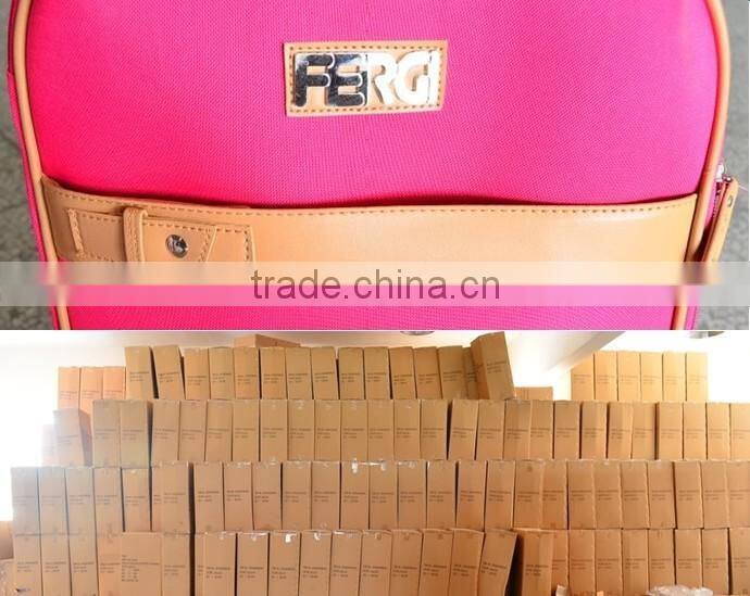 yiwu cheap stock stocklot closeout 3pcs EVA wheeled trolley luggage set